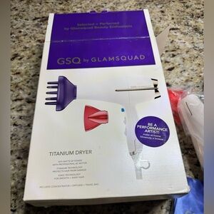 Titanium Hair Dryer - White and Purple